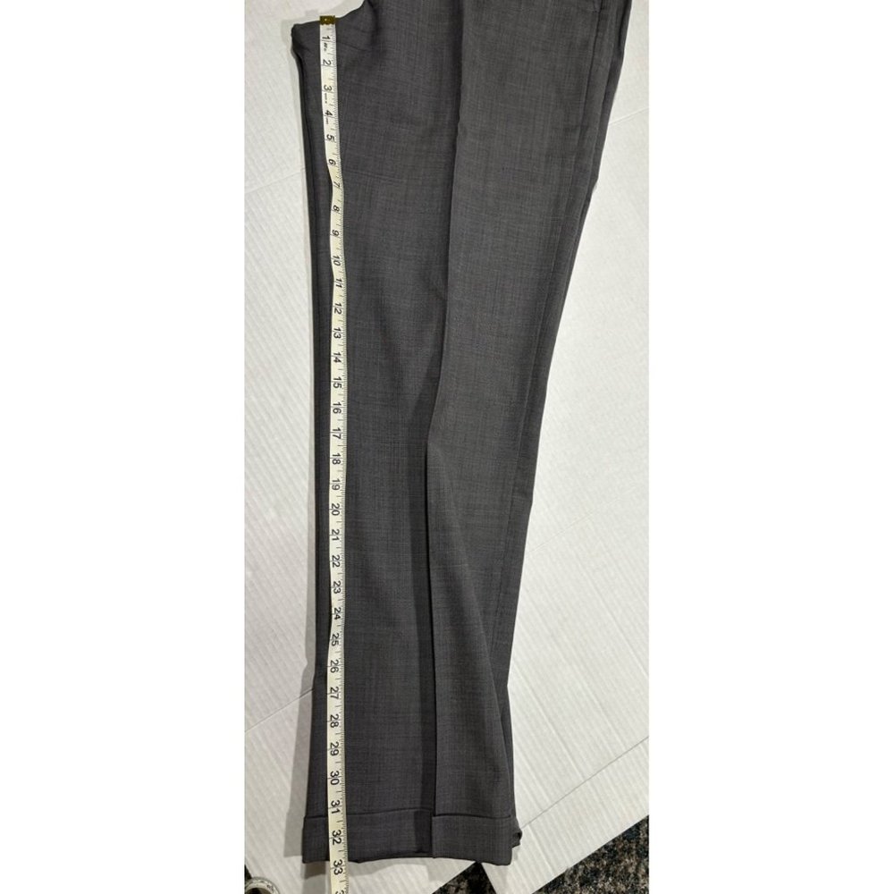 Ballin Light Gray Super 110's Wool Comfort EZE Flat Front Straight Leg Pant Size - Picture 10 of 11
